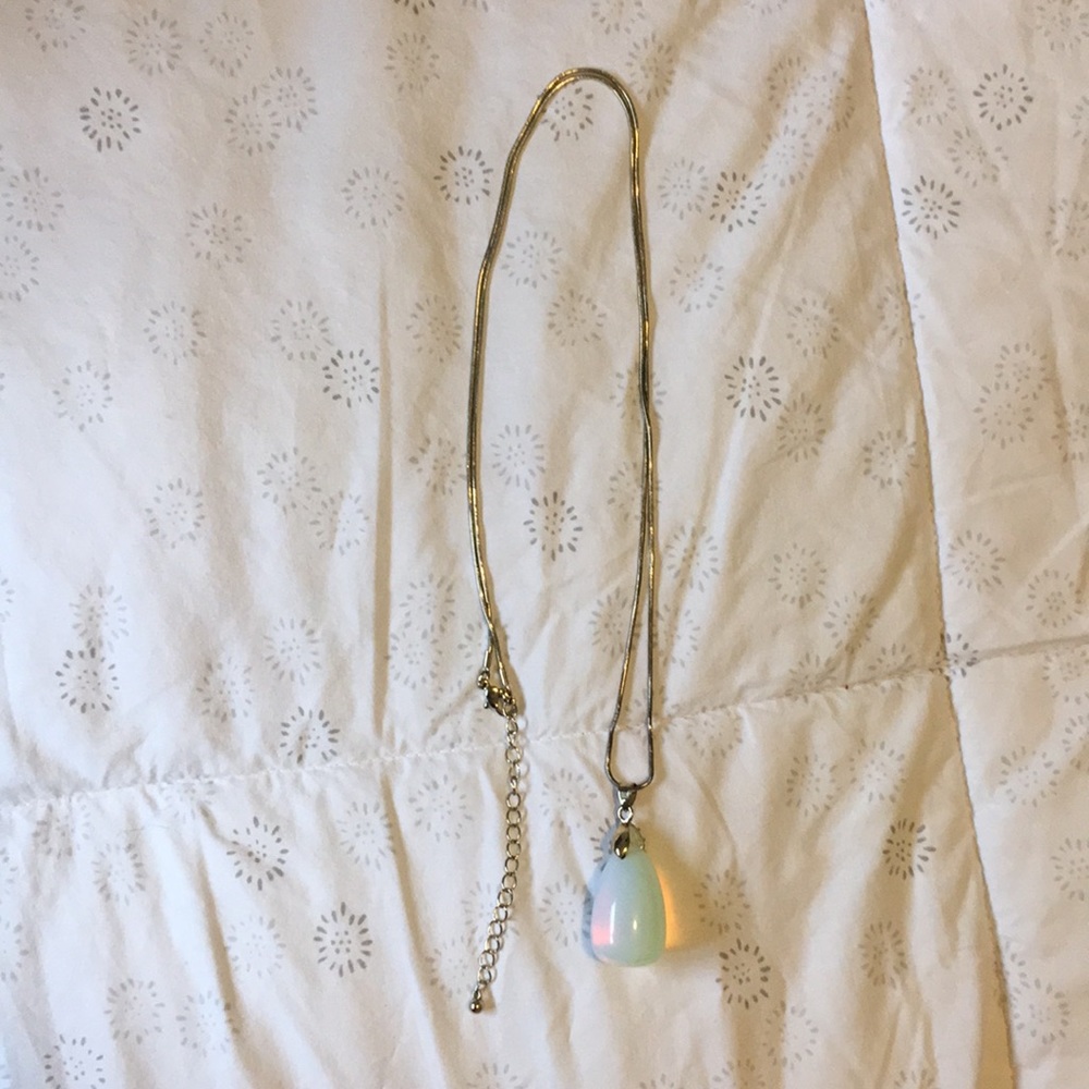 Opal long necklace
